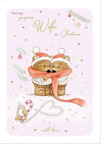 Tap to view Barley Bear Gorgeous Wife Christmas Card