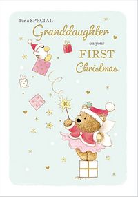 Tap to view Barley Bear Special Granddaughter Christmas Card