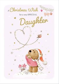 Tap to view Barley Bear Special Daughter Christmas Card