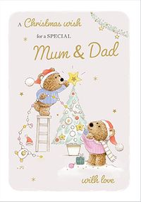 Tap to view Barley Bear Mum And Dad Christmas Card