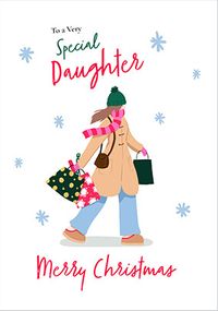 Tap to view Special Daughter Shopping Christmas Card