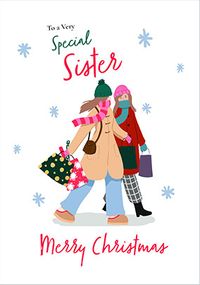 Tap to view Special Sister Shopping Christmas Card