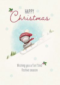 Tap to view Hip Hip Hippo Fun Filled Festive Christmas Card