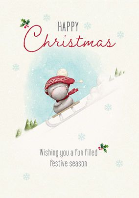 Photo of Hip Hip Hippo Fun Filled Festive Christmas Card