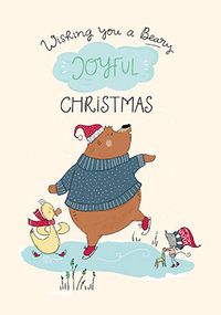 Tap to view Tibbe Ice Skating Christmas Card