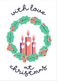 Tap to view Holly Wreath Christmas Card