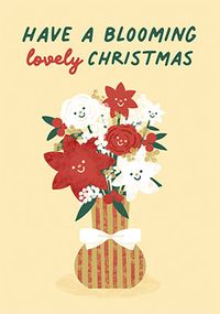 Tap to view Blooming Lovely Bouquet Christmas Card
