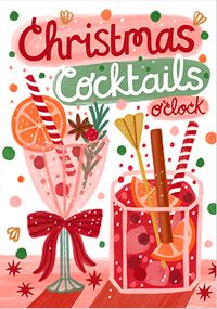 Tap to view Cocktail O'Clock Christmas Card