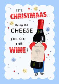 Tap to view Bring The Cheese I've Got The Wine Christmas Card