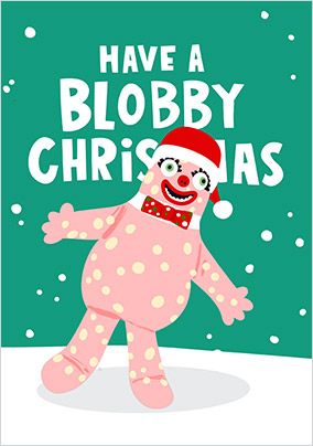 Photo of Mr Blobby Christmas Card