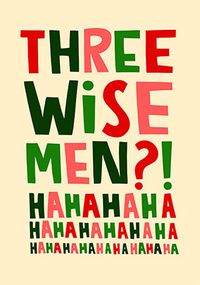Tap to view Three Wise Men Ha! Christmas Card