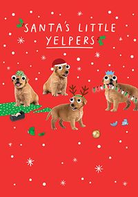 Tap to view Santa's Little Yelpers Christmas Card