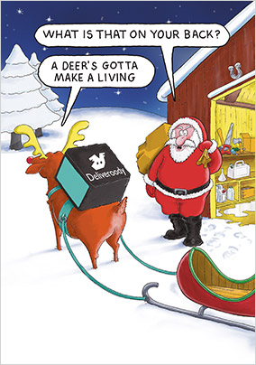 Santa & Co Deliveroody Christmas Card