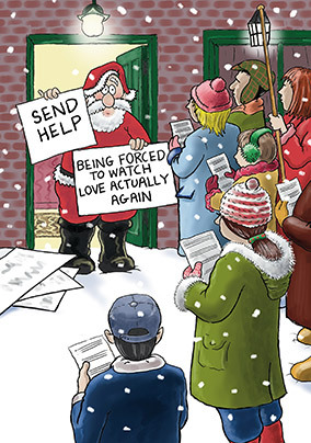 Santa & Co Love Actually Christmas Card