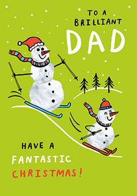 Tap to view Snowman Dad Christmas Card
