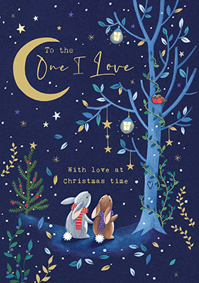 Woodland Wonders One I Love Christmas Card