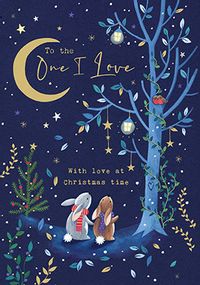 Tap to view Woodland Wonders One I Love Christmas Card