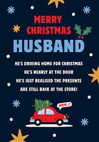 Tap to view Forgetful Husband Humour Christmas Card