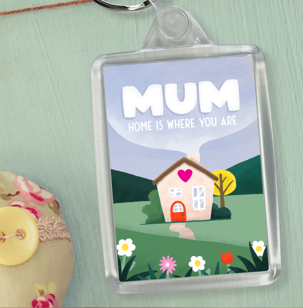Mum Home is Where You Are Mother's Day Keyring