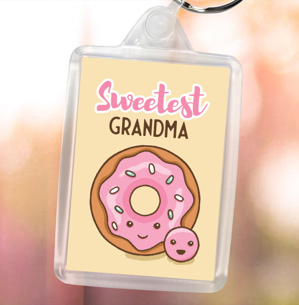 Sweetest Grandma Mother's Day Keyring