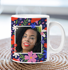 Floral Burst Lovely Mum Mug