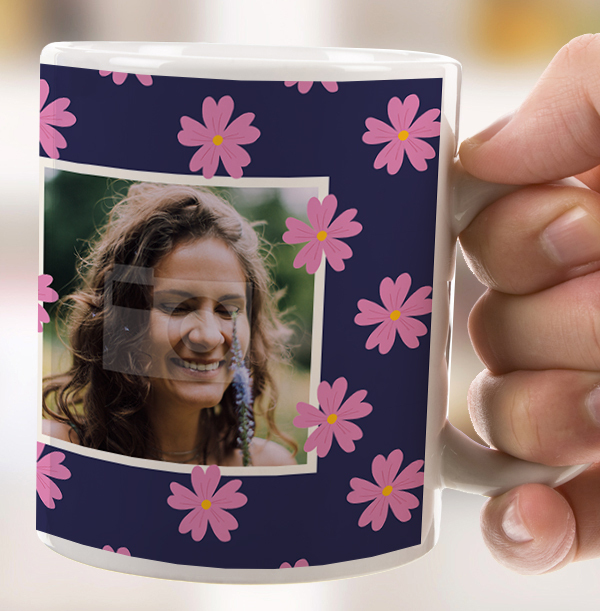 Floral Burst Lovely Friend Mug