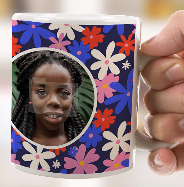 Floral Burst 20th Birthday Mug