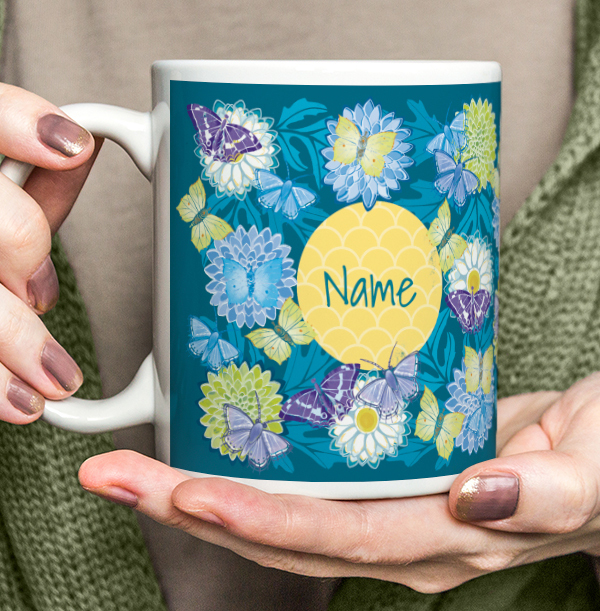 Floral Personalised Mug