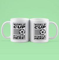 Tap to view World Cup Starts Here! Football Mug