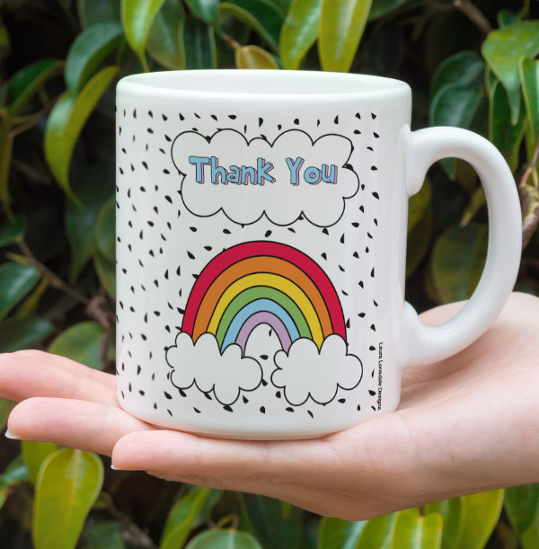 Thank You Rainbow Mug