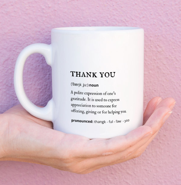 Thank You Definition Mug