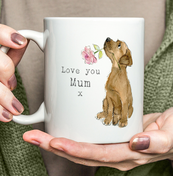 Love You Mum Puppy Mug