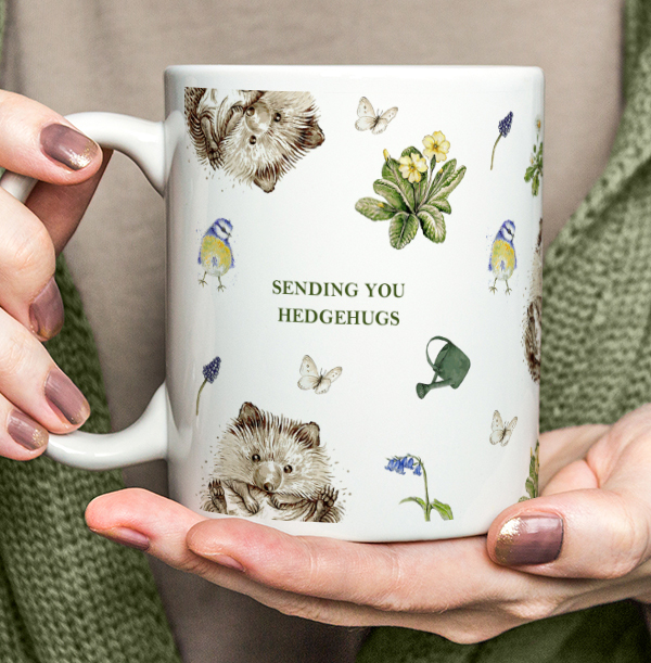 Sending Hedgehugs Hugs Mug