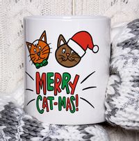 Merry Cat-mas Christmas Mug