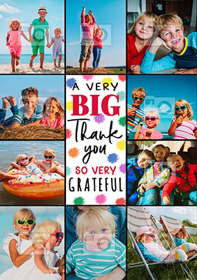 Multi Photo Upload  Thank You Card