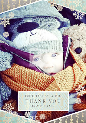 A Big Thank You Photo Christmas Card