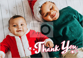 Thank You Photo Landscape Christmas Card