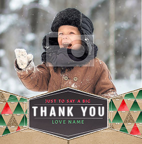 Just To Say A Big Thank You Photo Card