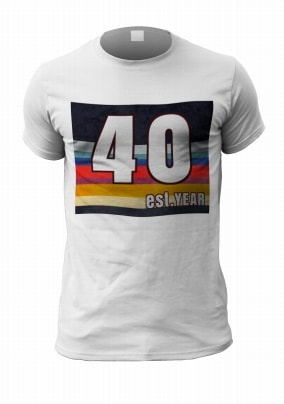 Est. Year Retro Personalised Men's Birthday T-Shirt