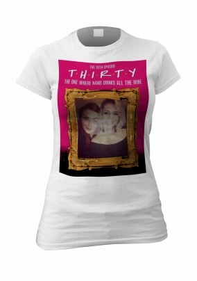 T.H.I.R.T.Y Women's Photo Birthday T-Shirt