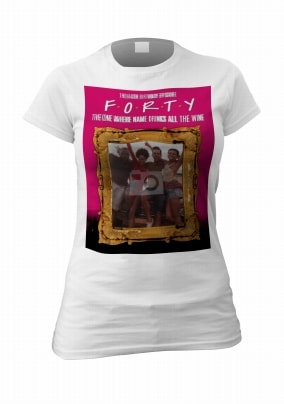 F.O.R.T.Y Women's Birthday Photo T-Shirt