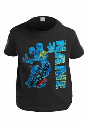 Mickey Mouse Personalised Kids T-Shirt - Skater