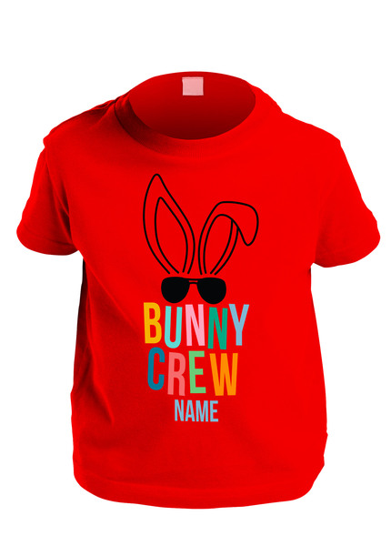 Bunny Crew Boys Personalised Kids T-Shirt