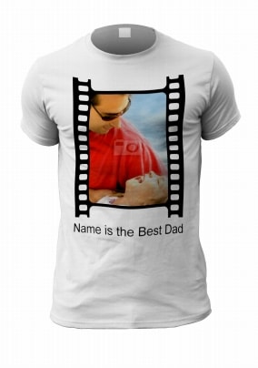 Best Dad Film Strip Men's Photo T-Shirt