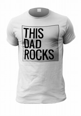 This Dad Rocks Personalised T-Shirt
