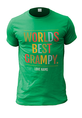 Worlds Best Grampy Personalised T-Shirt