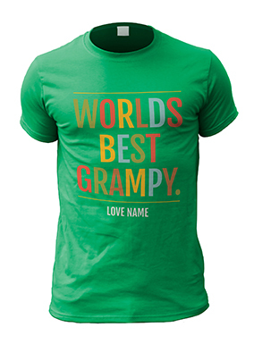 Worlds Best Grampy Personalised T-Shirt
