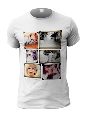 Personalised Photo Upload Multi Frame T-Shirt