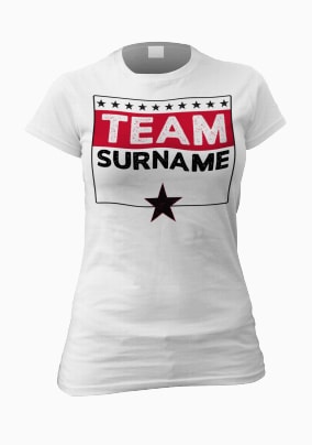 Personalised Family Team Women's T-Shirt