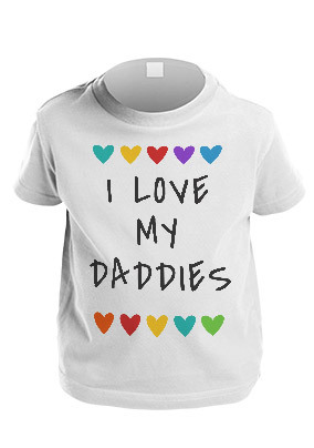 I Love My Daddies Personalised Kid's T-Shirt